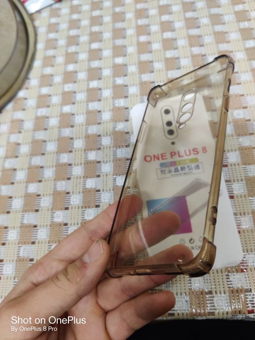 Прозрачный чехол OnePlus 8 (усиленный углами)