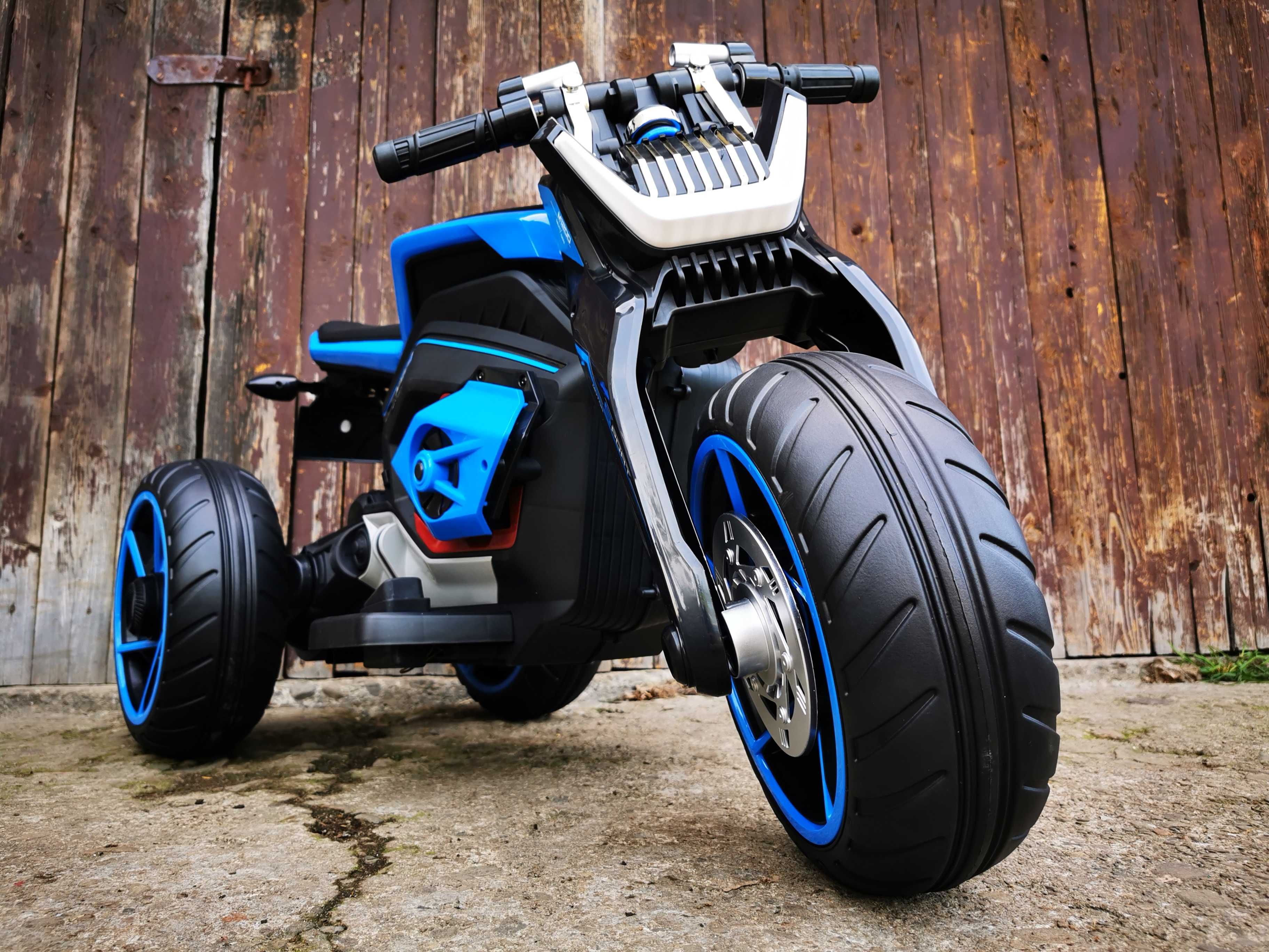 Motocykl NINJA ŚCIGACZ Elektryczny Auto AKUMULATOR Trajka Motor DZIECI