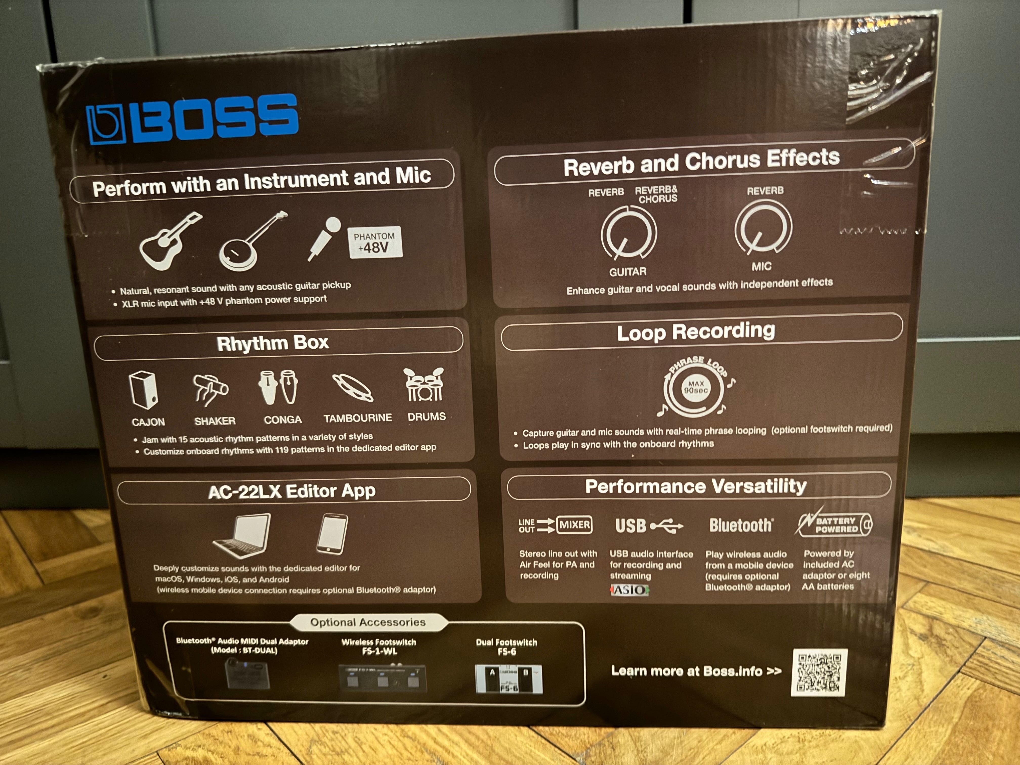 Nowy nie rozpakowany Boss AC22 xl wzmacniacz + looper + drum Gitara