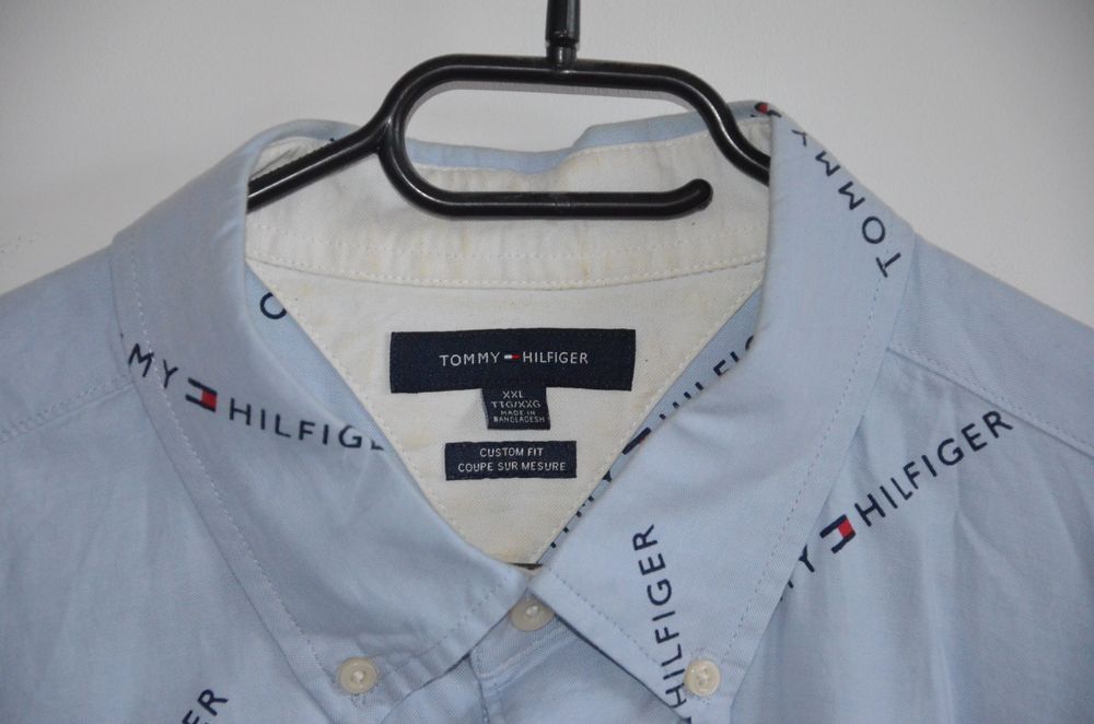 koszula Tommy Hilfiger r. XXL błękitna