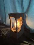 Industrialna Lampka Handmade – Beton, Pręt Zbrojeniowy, Drewno