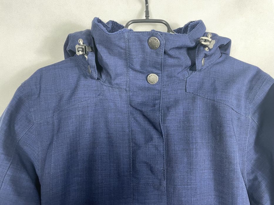 Granatowa długa ocieplona kurtka damska McKinley Aquamax sportowa