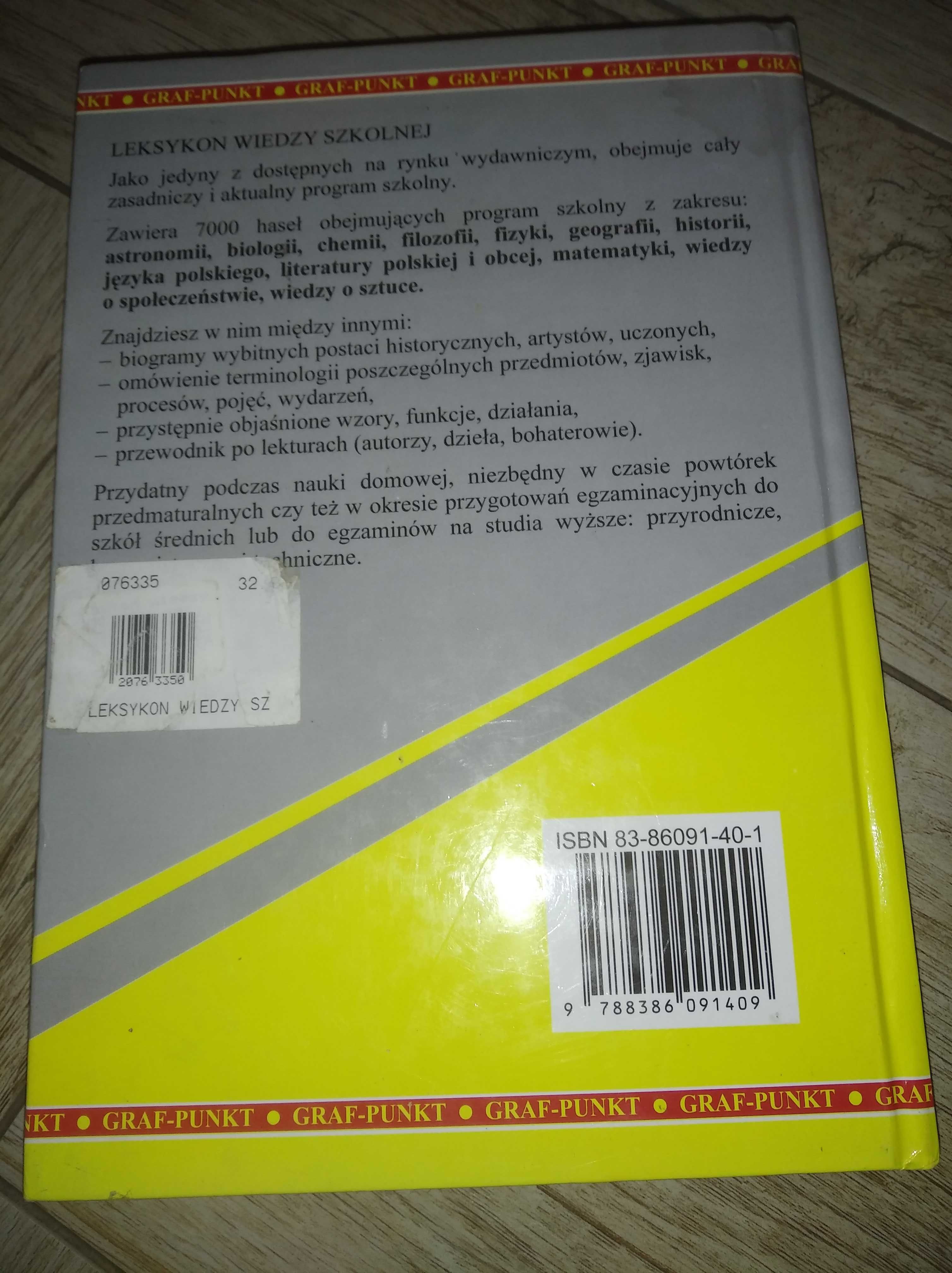 Leksykon Wiedzy Szkolnej Wydawnictwo Graf - Punkt