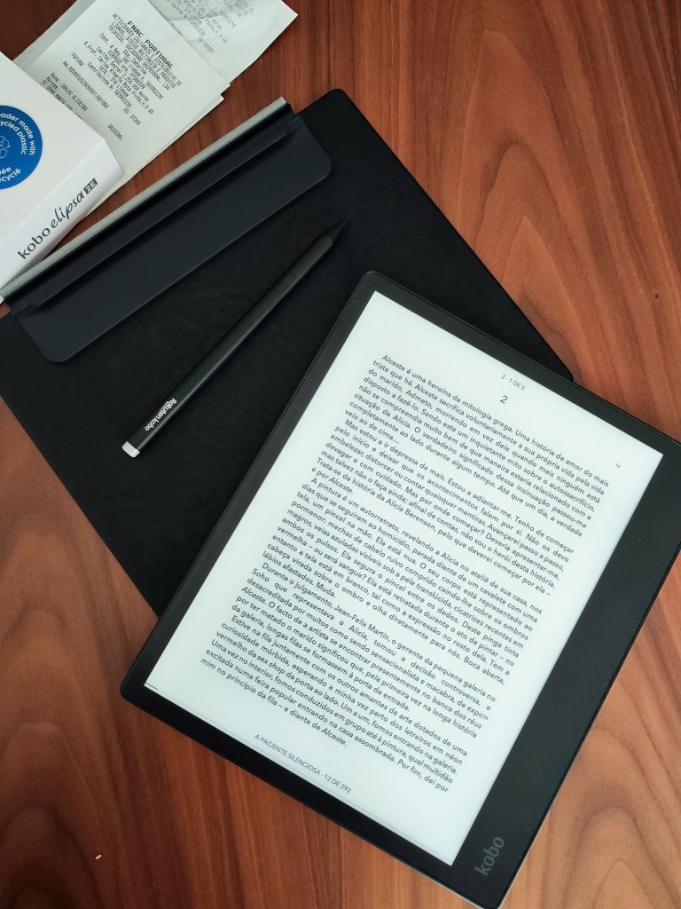 Kobo Elipsa 2e + stylus pen 2 + capa - como novo