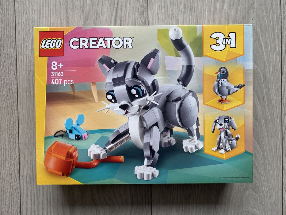 Nowe Lego Creator 3w1 31163 Psotny kot