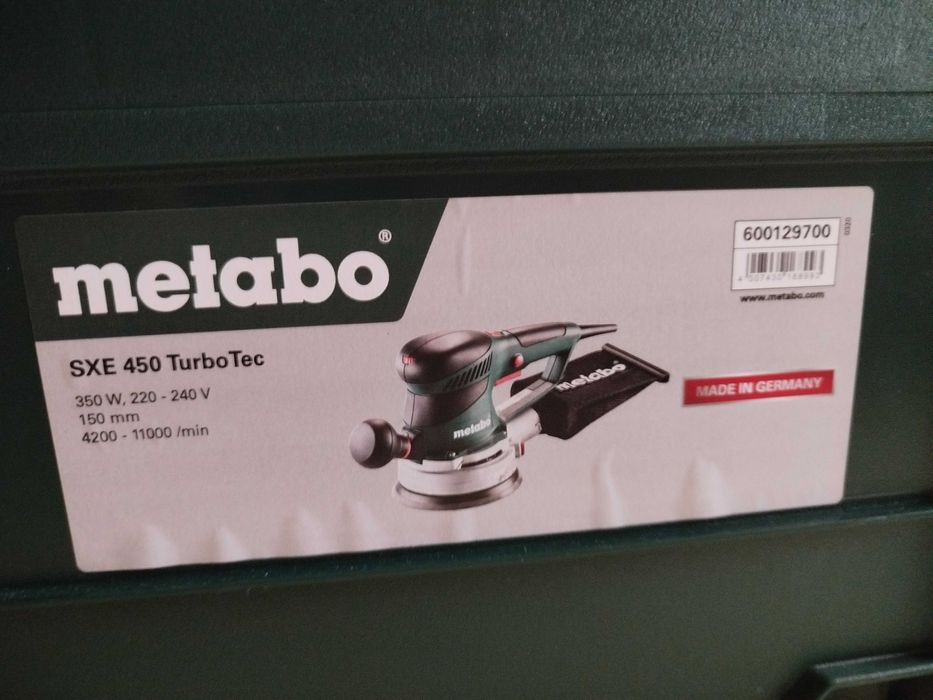 Szlifierka metaBOX 215 Metabo SXE 450 TurboTec