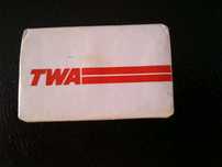 Aviação comercial, sabonete da TWA, década 80, por estrear