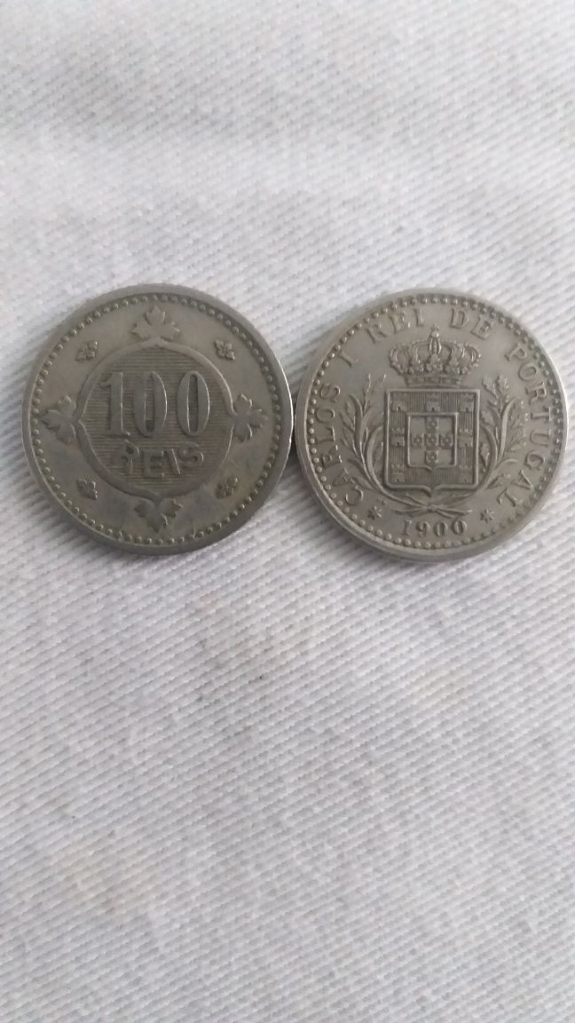 Moedas antigas 100