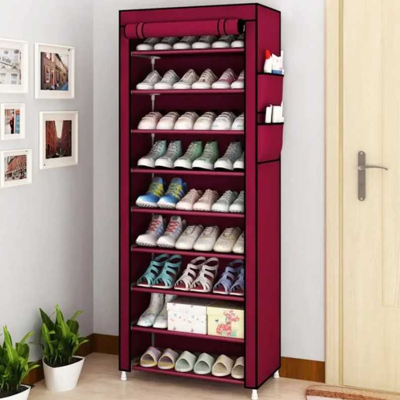 Тканевый  шкаф для обуви, органайзер для хранения обуви 160х60х30 см