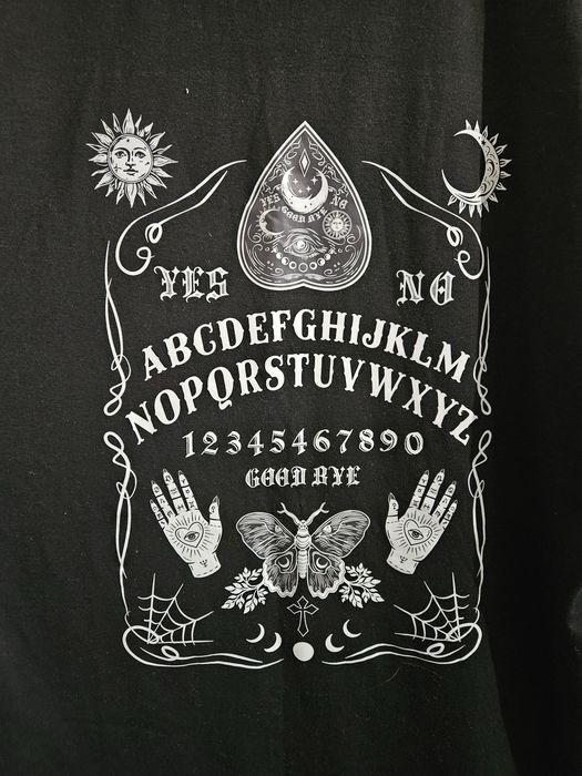 Koszulka oujia board ćma krzyż yes no dark goth metal alternative