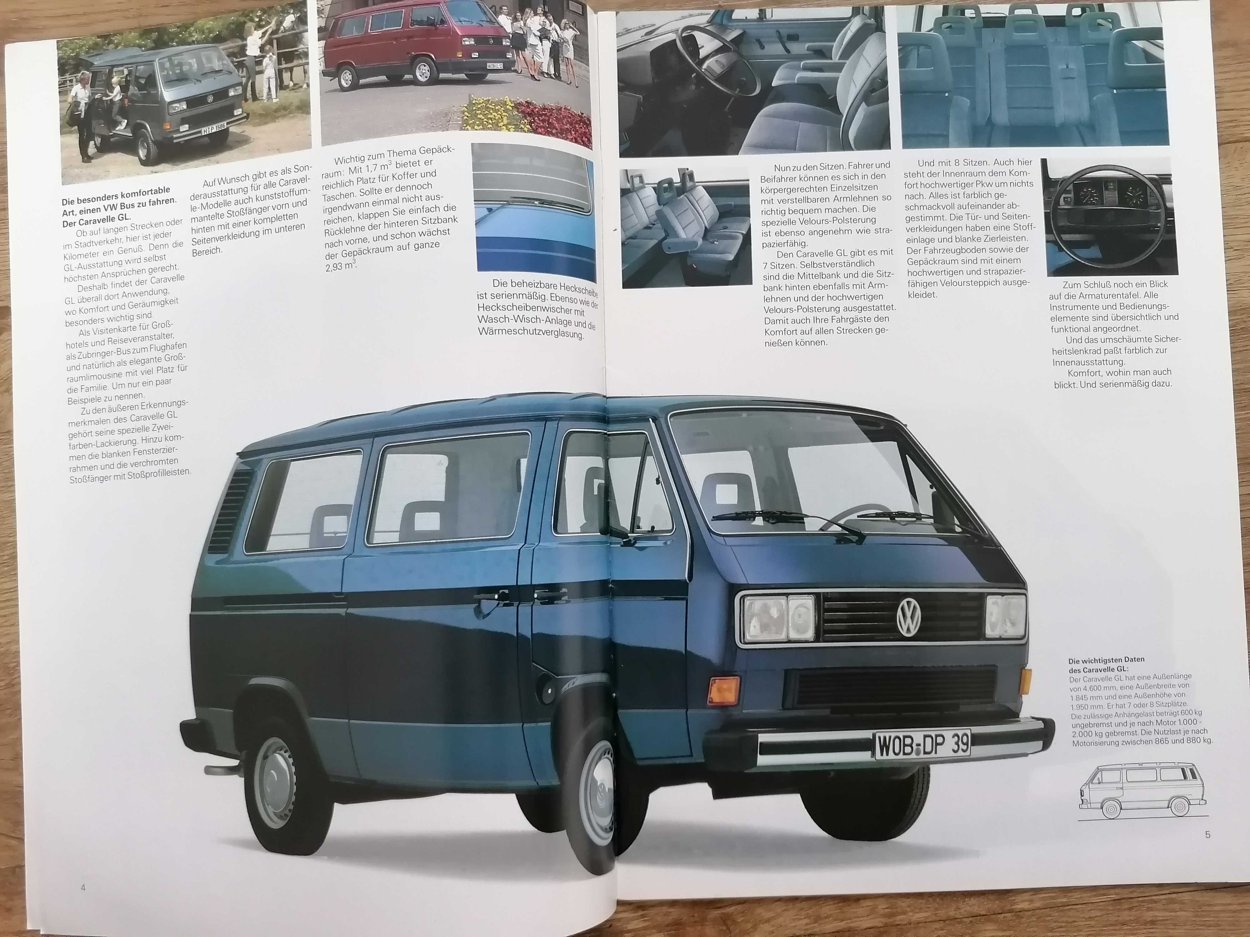Prospekt VW T3 Caravelle