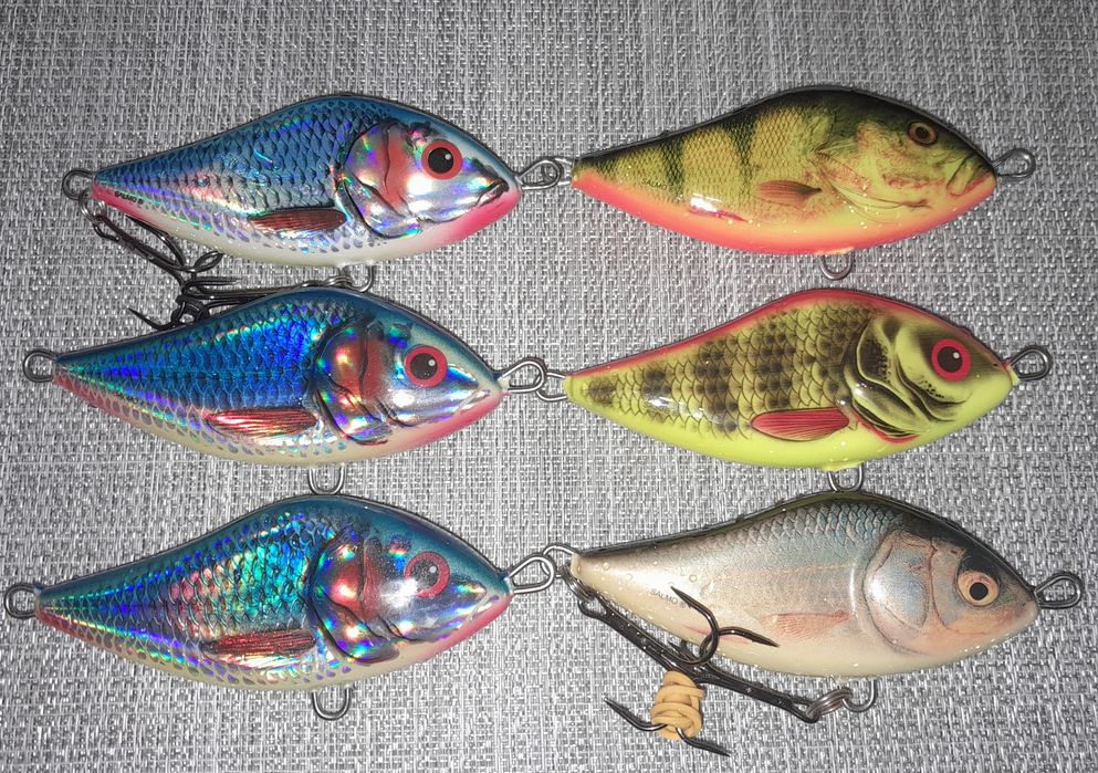 Woblery salmo slider 10cm plywajace 6szt