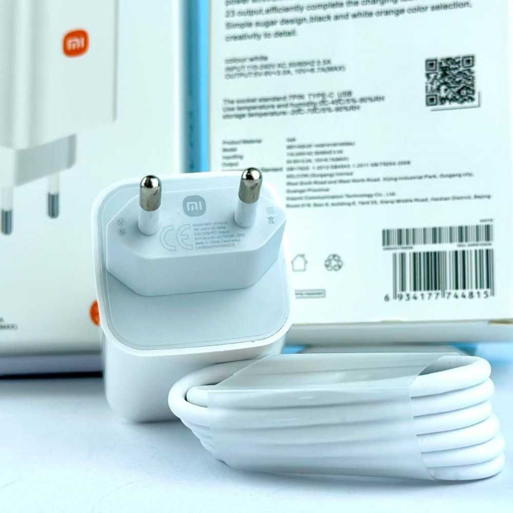 Xiaomi 67 w Power Adapter + Data Type - C cable, Fast Charge Turbo