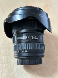 Canon EF 17-40mm 1:4 L USM + filtr Hoya Super Pro1 77mm UV(0)