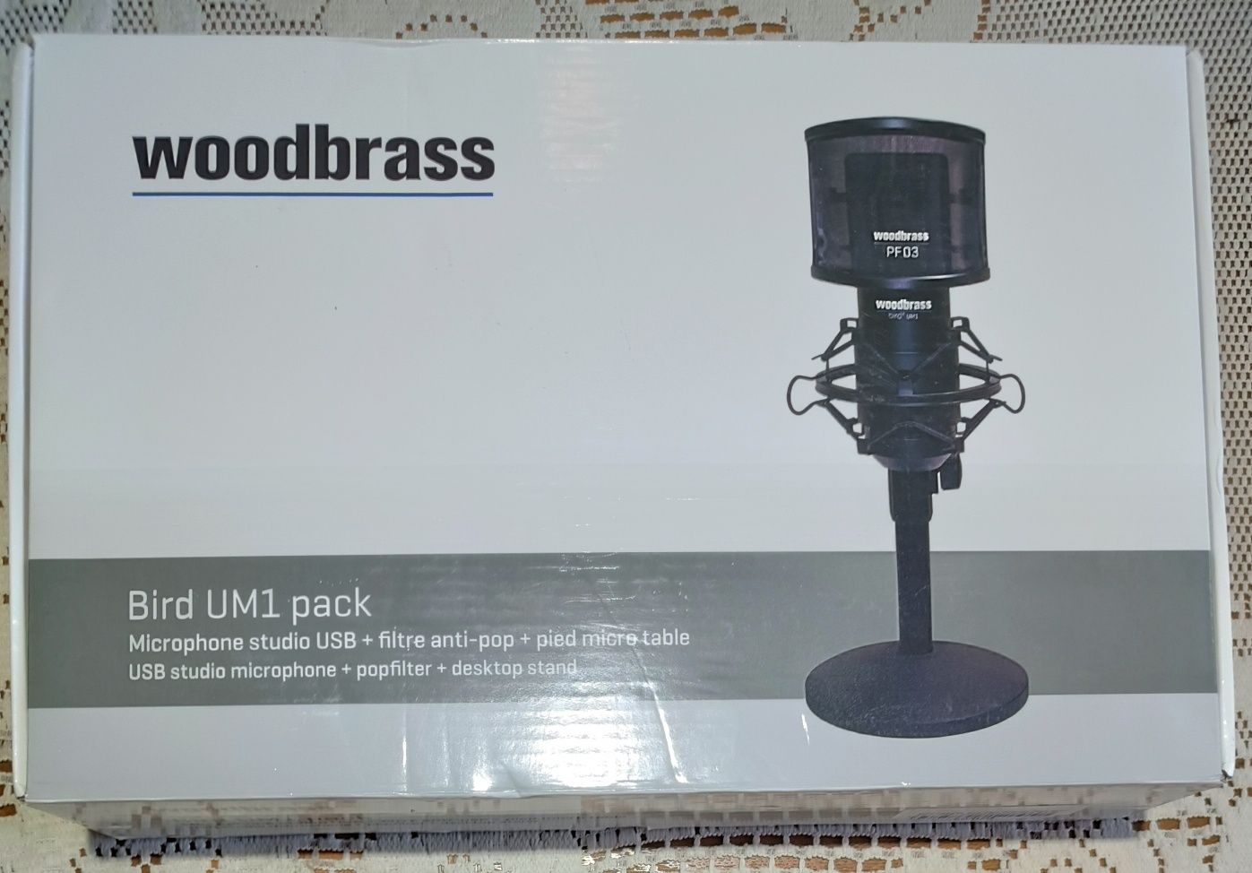 Mikrofon studyjny Woodbrass BIRD UM1 - Nowy, w pełni wyposażony
