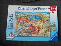 Puzzle Ravensburger wiek: 3+ dwa obrazki plac budowy 12 elementów
