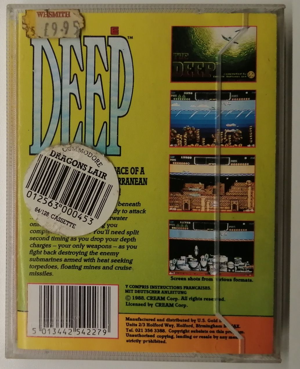 "DEEP" gra na Commodore 64 kaseta magnetofonowa RETRO
