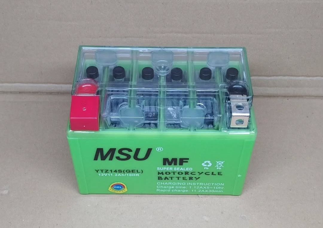 Аккумулятор мото GEL 12V 11.2A 150-87-107mm YTZ14S "MSU"