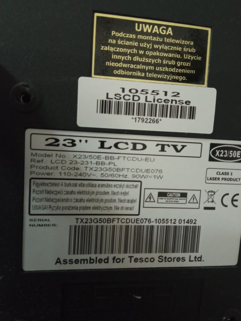 Telewizor LCD 23" DVD Dekoder