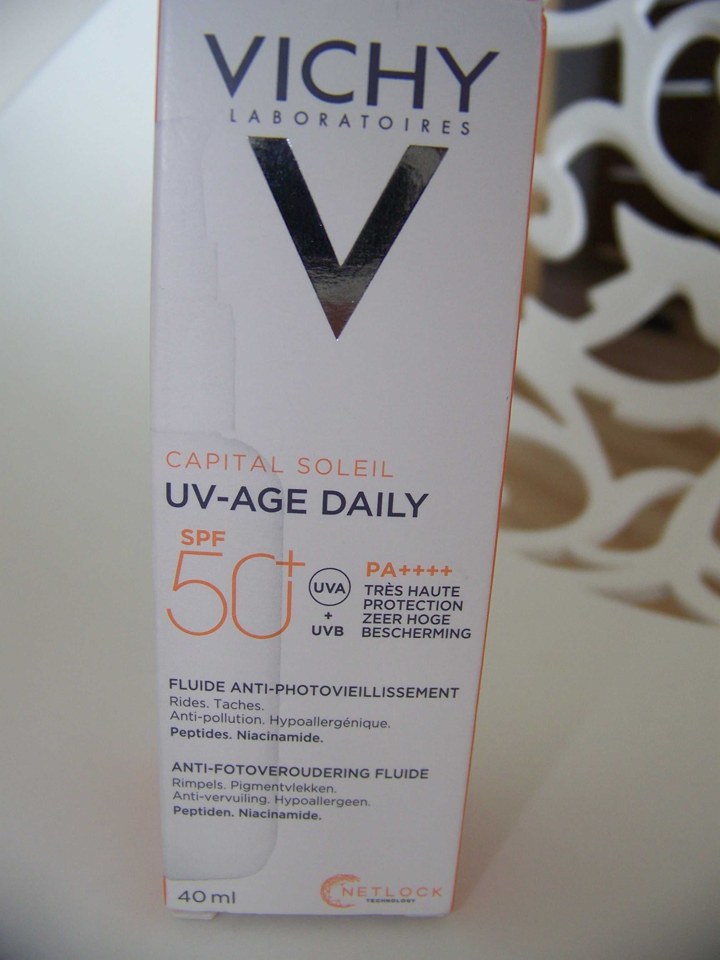 Nowy Vichy Capital Soleil UV-Age Fluid p. fotostarzeniu SPF50+ 40ml