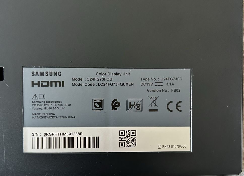 Ecrã curva Samsung Pc gamer 24"