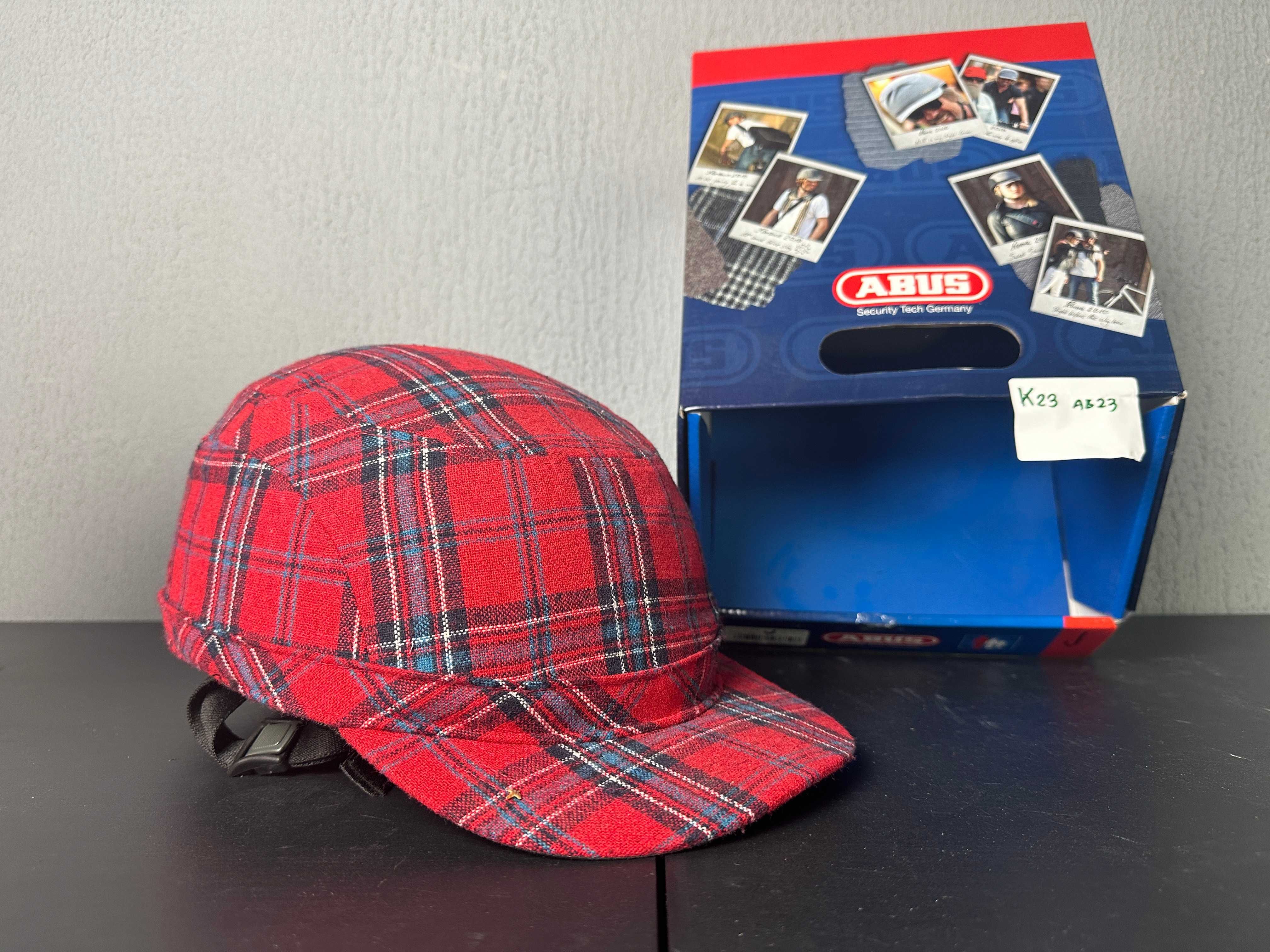 Kask ABUS Metronaut tartan red L
