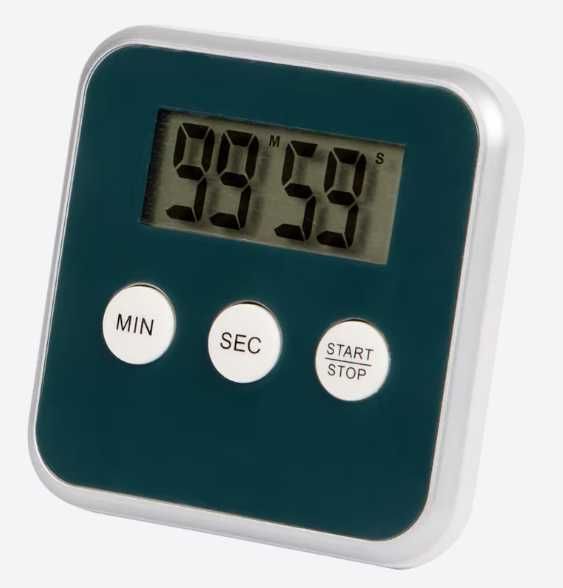 Minutnik Cyfrowy - Timer Kuchenny - NA MAGNES Digital Timer Turkus