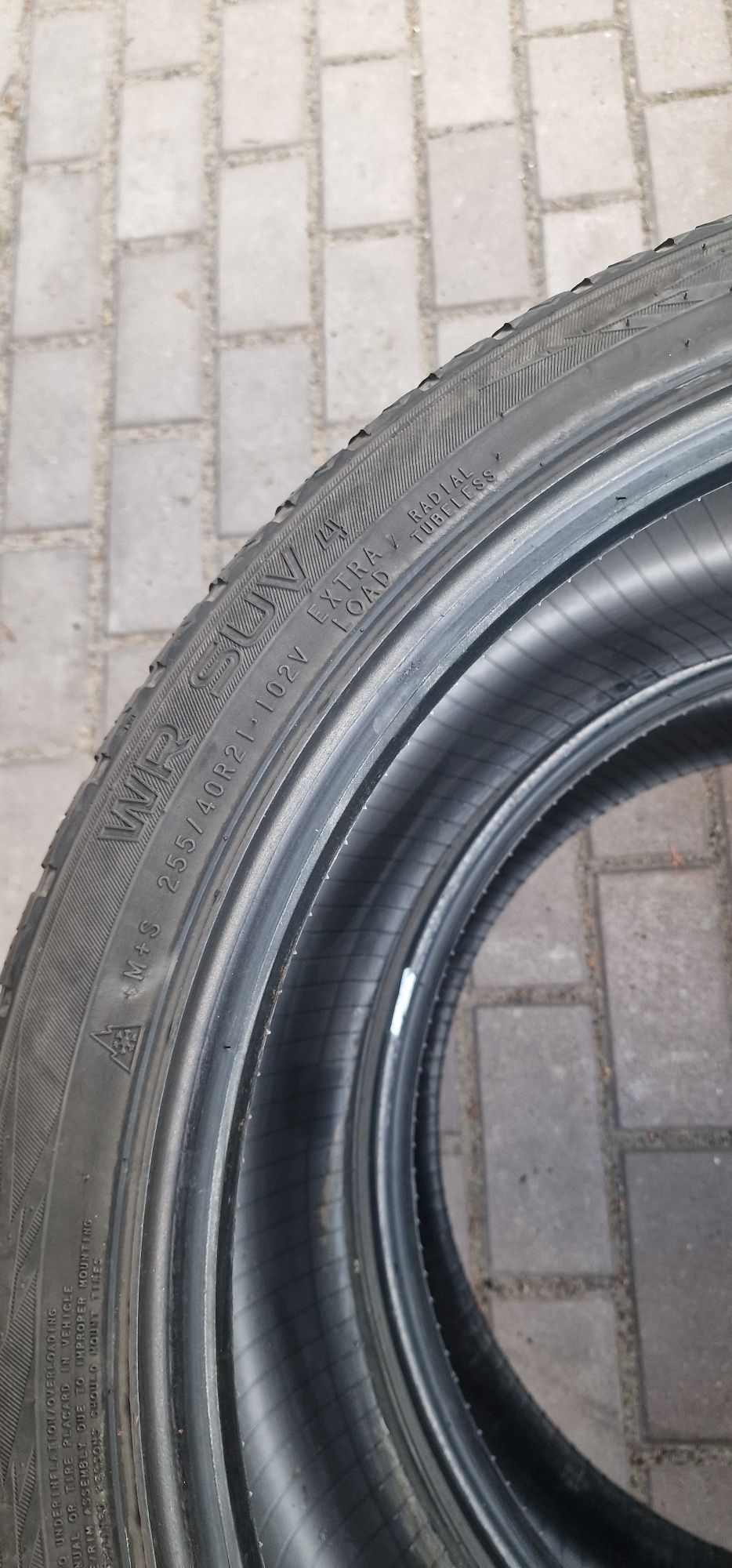 Opony zimowe nokian wr suv m+s 255/40/21 2sztuki