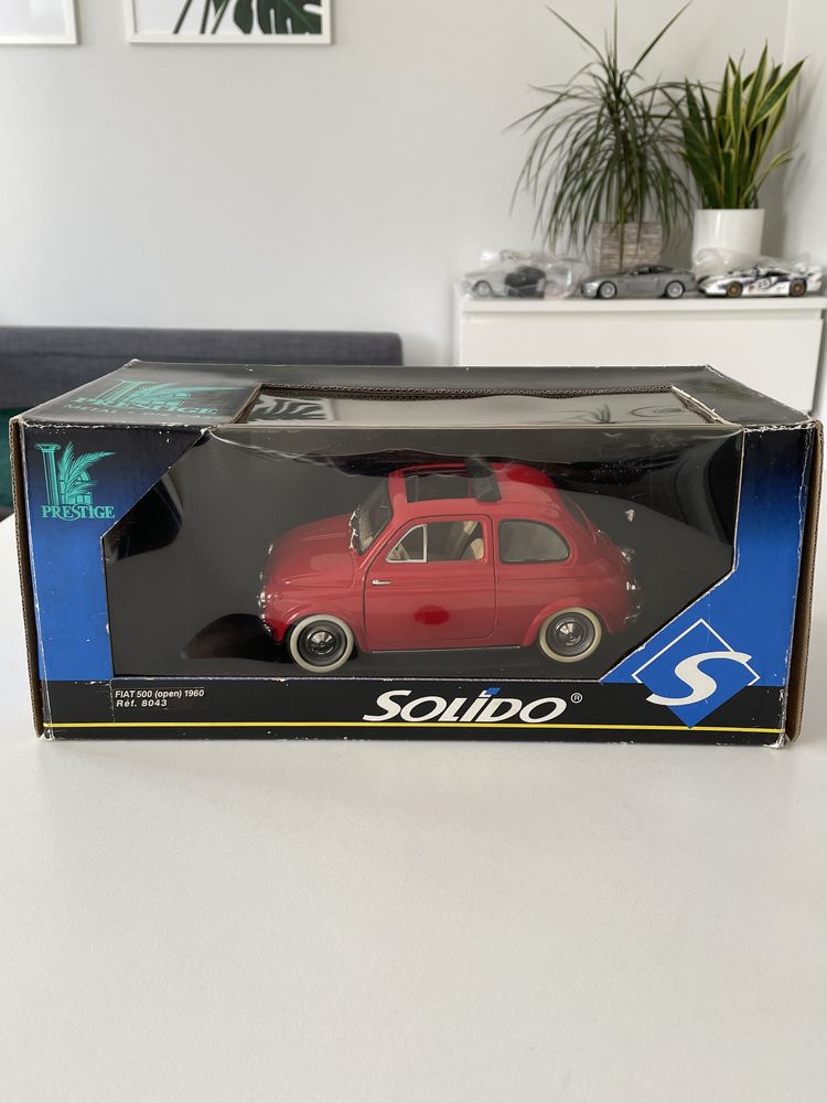 Model Fiat 500 open roof 1960 1/16 Solido 1:16 1/18 czerowny Koszalin