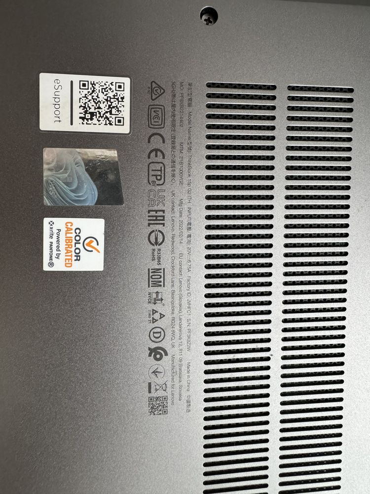 Продам ноутбук Lenovo thinkbook 15p g2 i-core7, 1tb, 32gb, nvidia