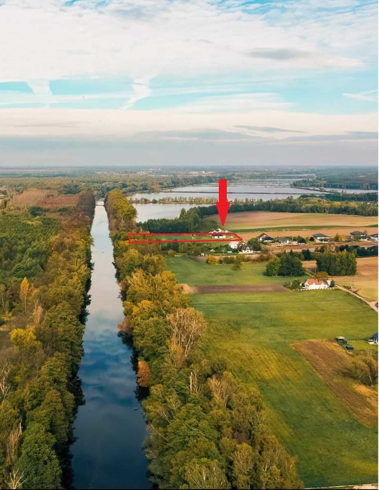 Dom w Rudzicy z dużą działką 28ar i dostępem do kanału Warta-Gopło!