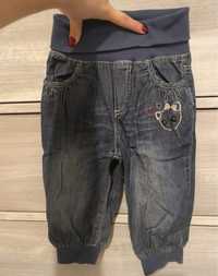 Spodnie H&M rozm 80 9-12 miesięcy jeansy kotek miś jeansy