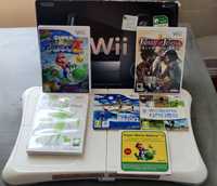 Nintendo Wii preta em caixa 9 jogos e Wii Balance