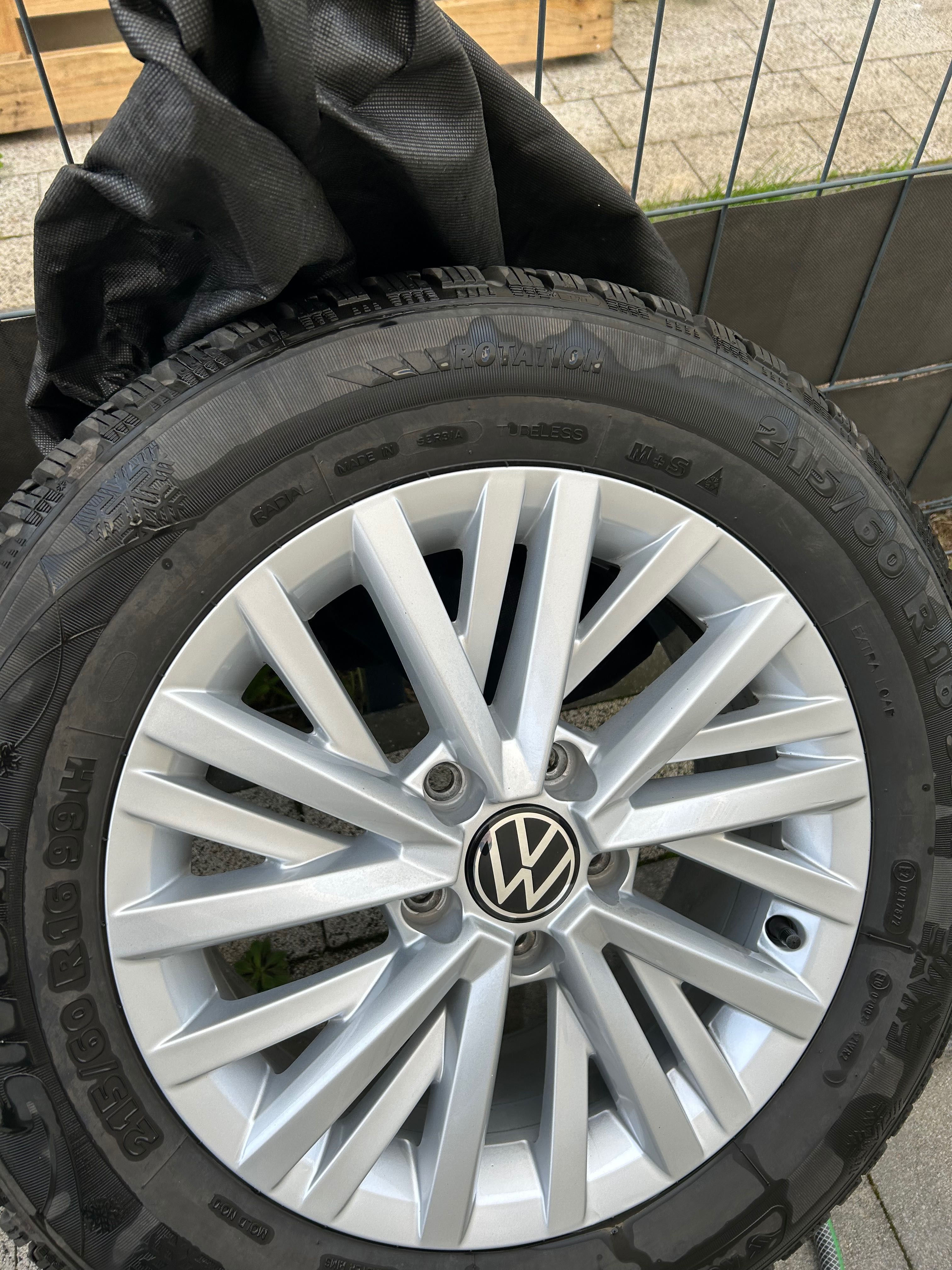 Felgi VW 16 cali 5x 112 z oponami