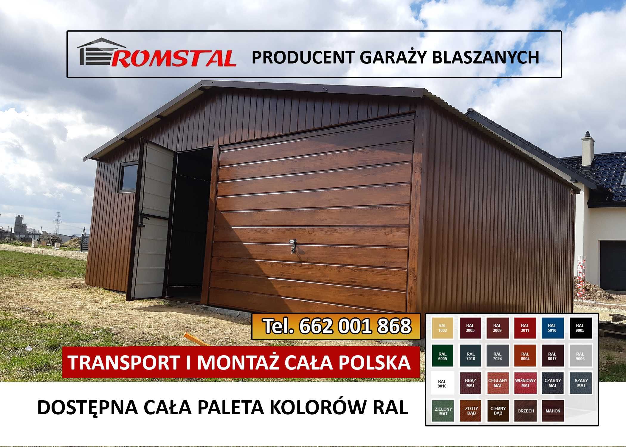 ZŁOTY DĄB - Garaż Blaszany| Blaszak Drewnopodobny | Schowek - ROMSTAL*