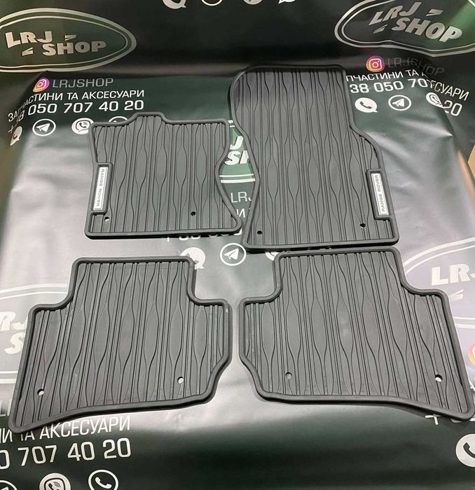 Килимки салону гумові коврики резинові Ренж Ровер Велар Velar L560