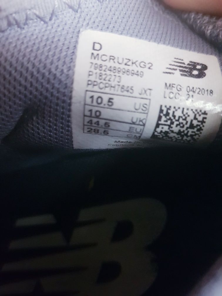 Buty sportowe męskie marki New Balance Fresh Foam Cruz v2 Knit -roz.44