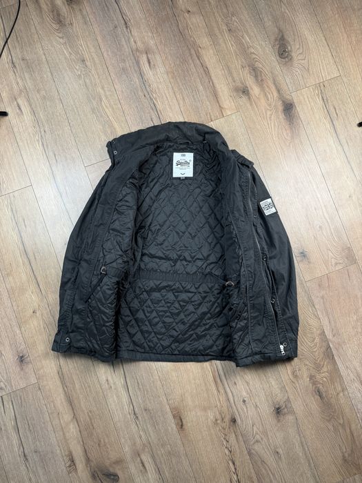 Superdry Military чорна куртка L утеплена Premium темно сіра зелена