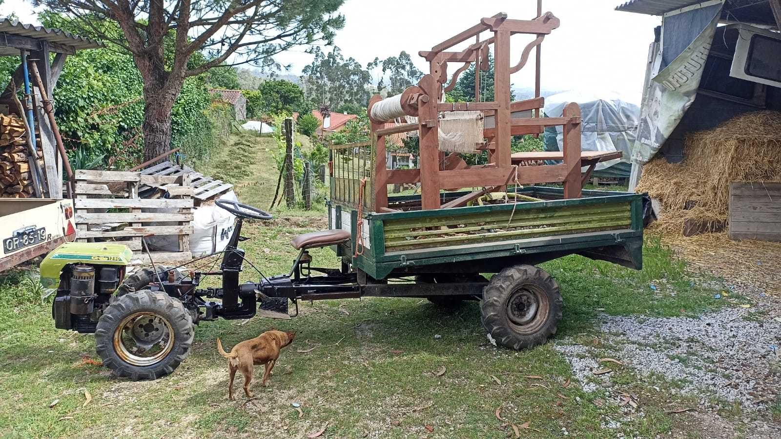 Motocultivador Grillo com Frese e abre regos.