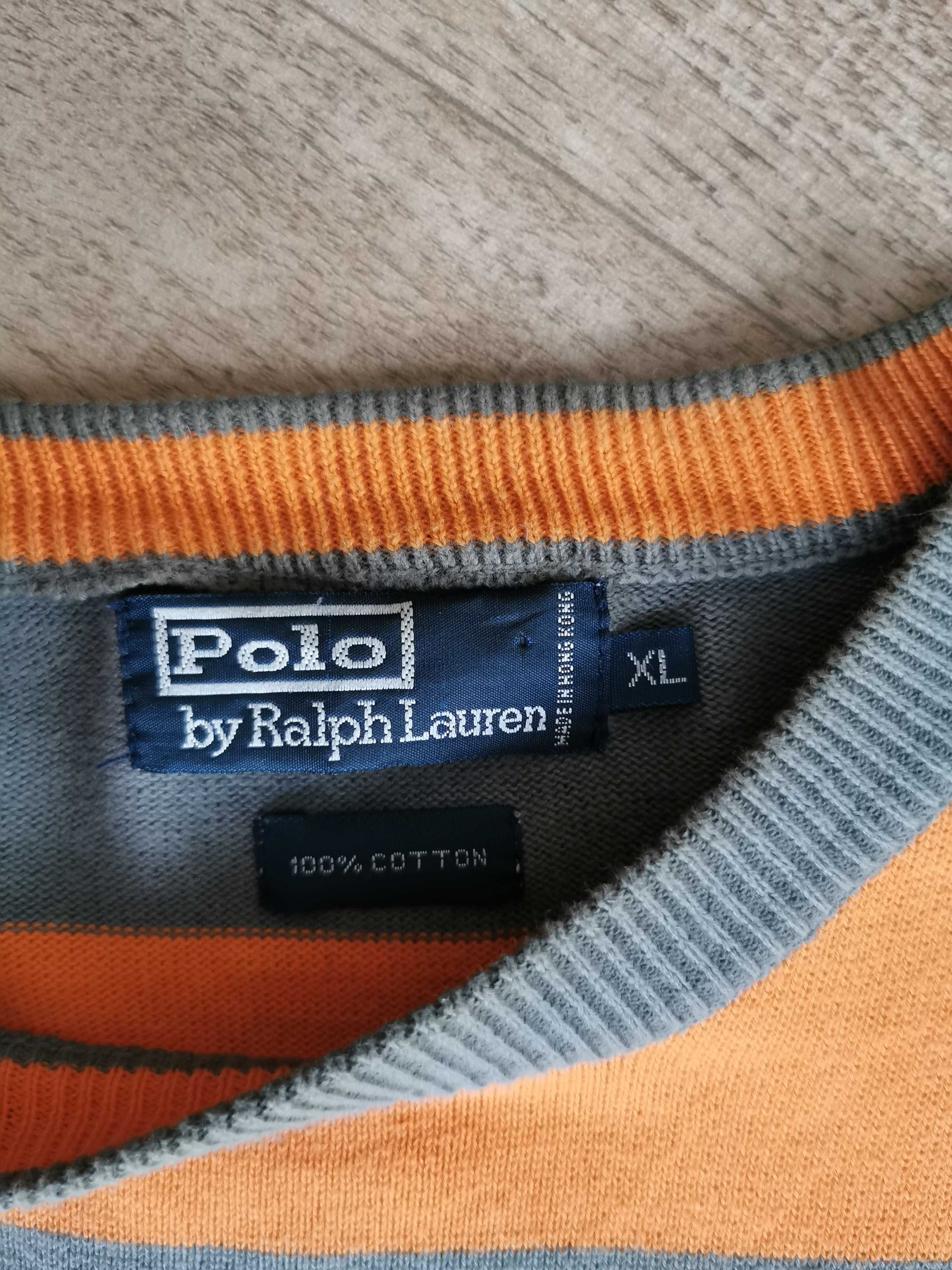 Sweter w paski Ralph Lauren XL