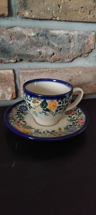 Zestaw ceramiczny stara fabryka tułowice filiżanka i spodek