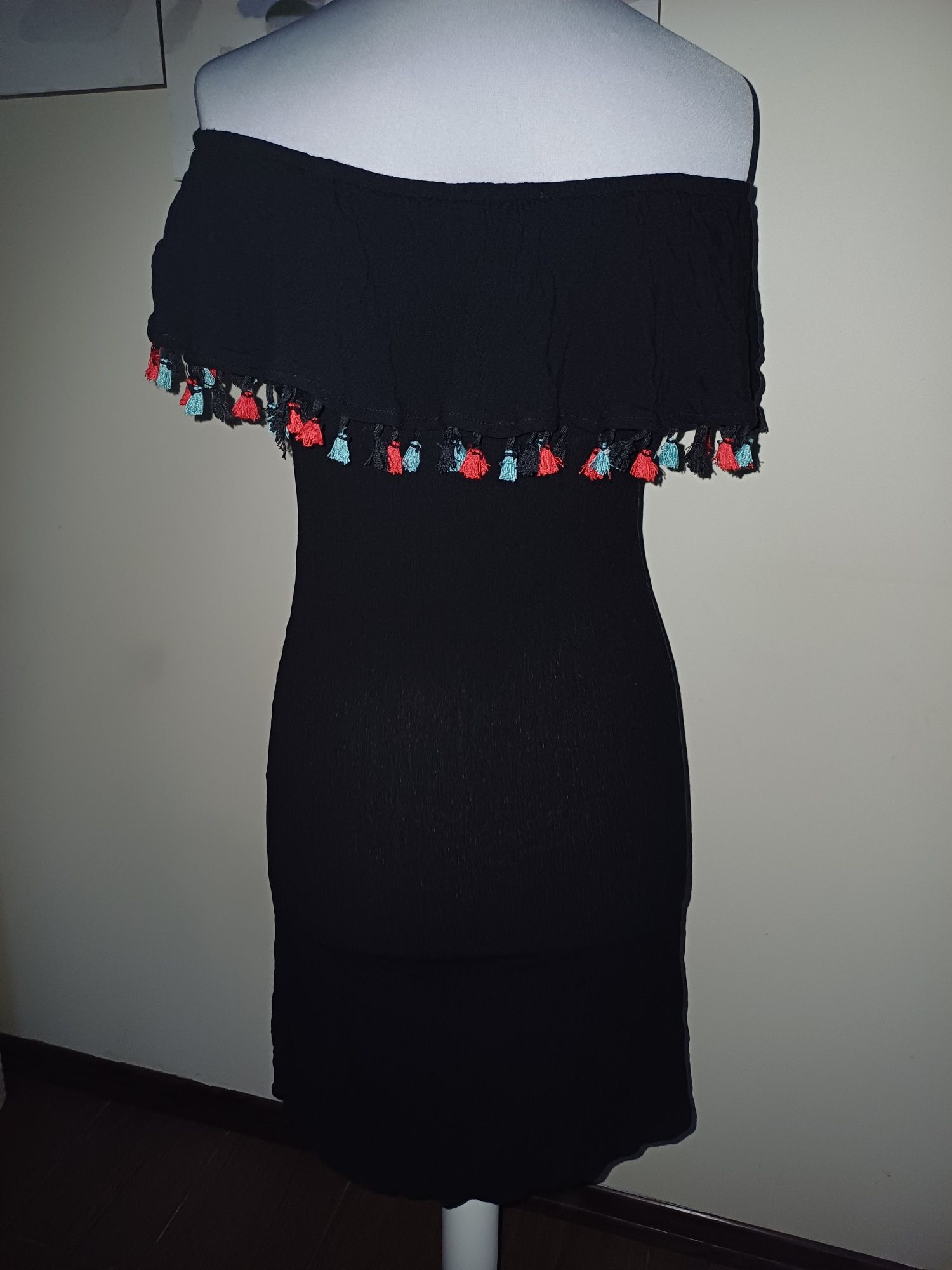 Letnia sukienka hiszpanka czarna Esmara 36