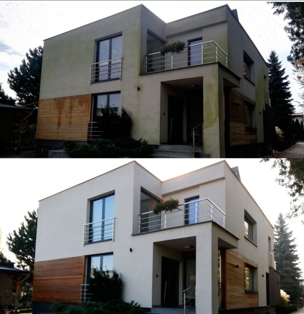 Mycie czyszczenie elewacji, kostki brukowej,dachów,ogrodzeń, tarasów i