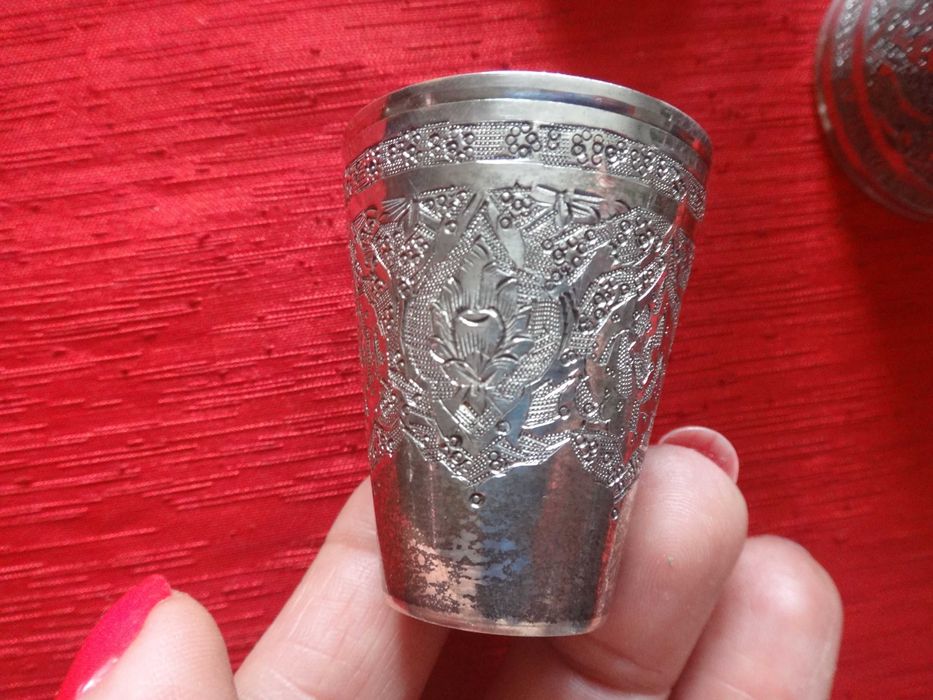 Srebrne kieliszki 6 szt.