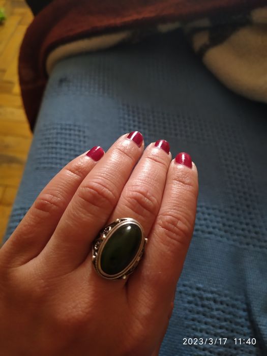 Продаю перстень с нефритом Ссср