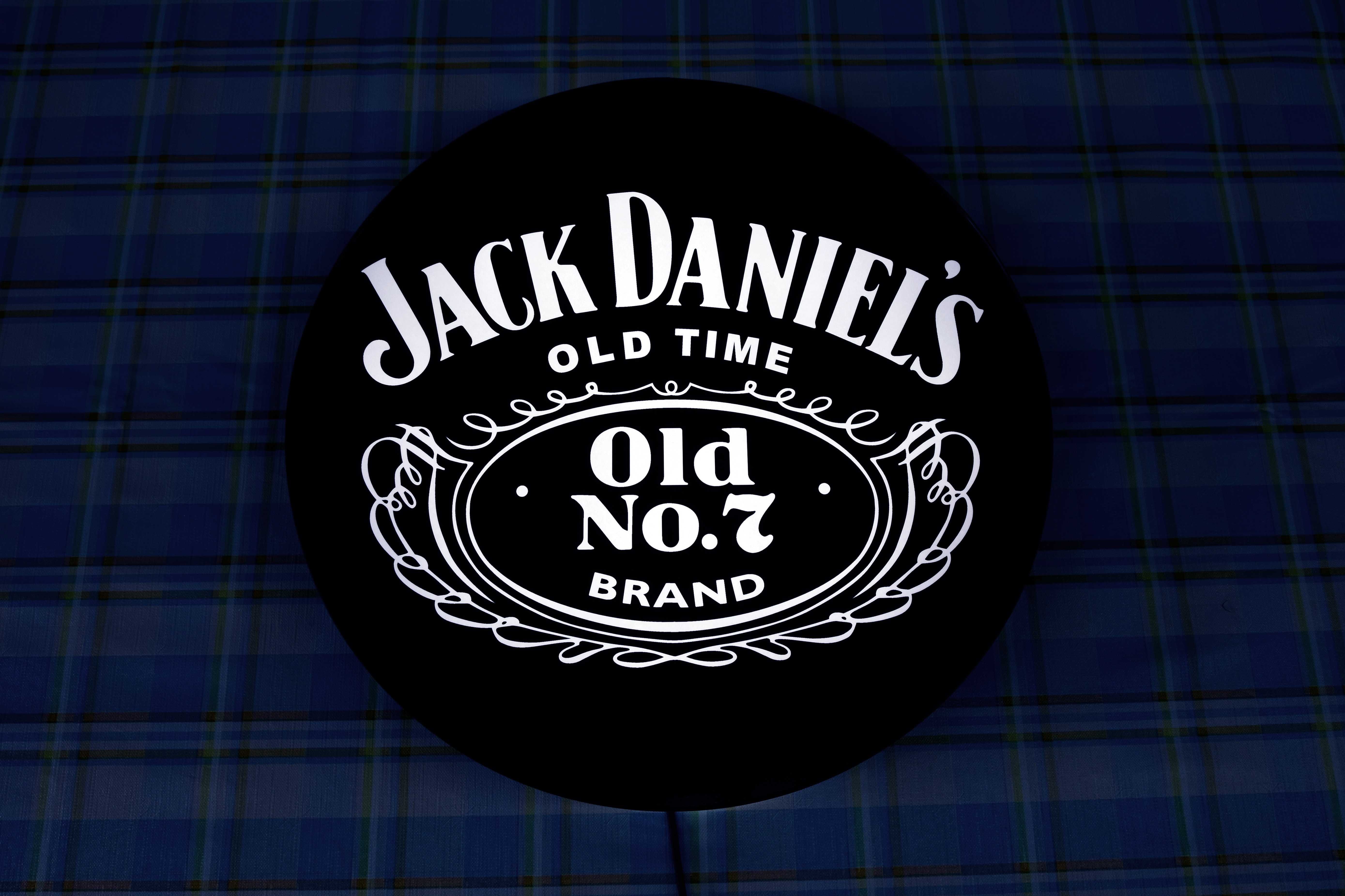 Logo JACK DANIELS, Świecąca Reklama LED, Neon, Szyld, Lampa, Palfon