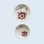 2 Pratos “Live 4 it ! Euro 2004 Portugal” porcelana Grupo Vista Alegre