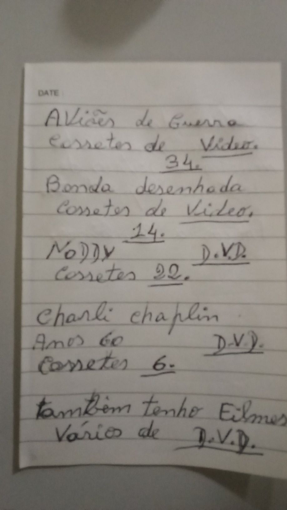 Cassetes de vídeo DVD e livros bDesenhada