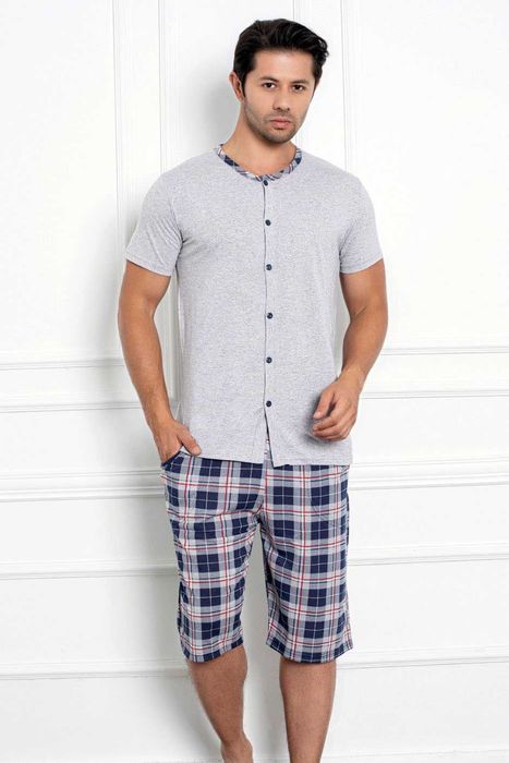 nowa piżama męska XL bawełniana rozpinana z krótkim rękawem