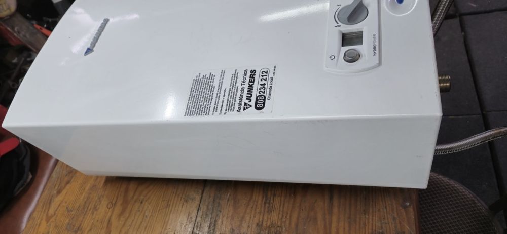 Esquentador Juncker para de gás garrafa.